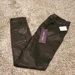 NWT Driftwood Jackie High Rise Embroidered Coated Skinny Jeans Black 24