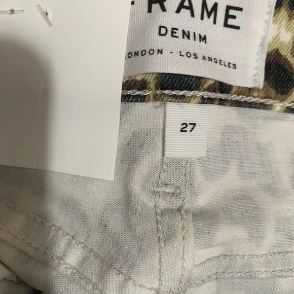 NWT FRAME Denim Ali High Rise CIGARETTE JEANS 27