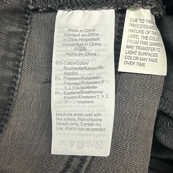 NWT MADEWELL Black Curvy High Rise Skinny Jeans Size 37 (Plus 24)