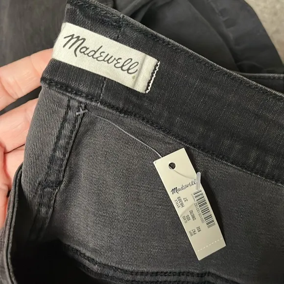 NWT MADEWELL Black Curvy High Rise Skinny Jeans Size 37 (Plus 24)