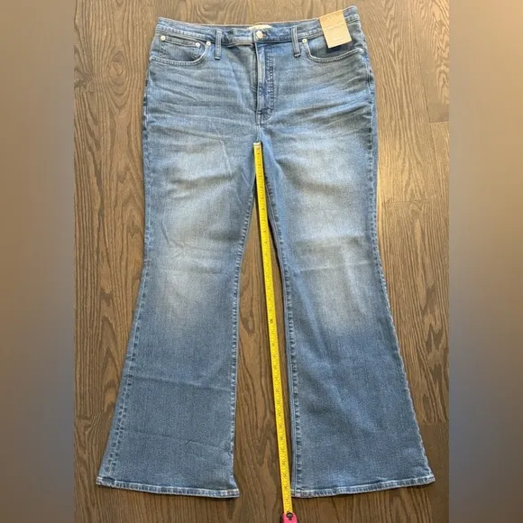 NWT Madewell Skinny Flare Jeans in Fairson Wash Size 33