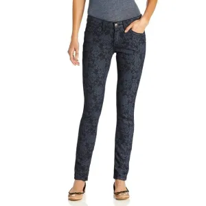 NWT Rock &amp; Republic Floral Lace Printed Skinny Stretch Denim Blue Jeans 10 M
