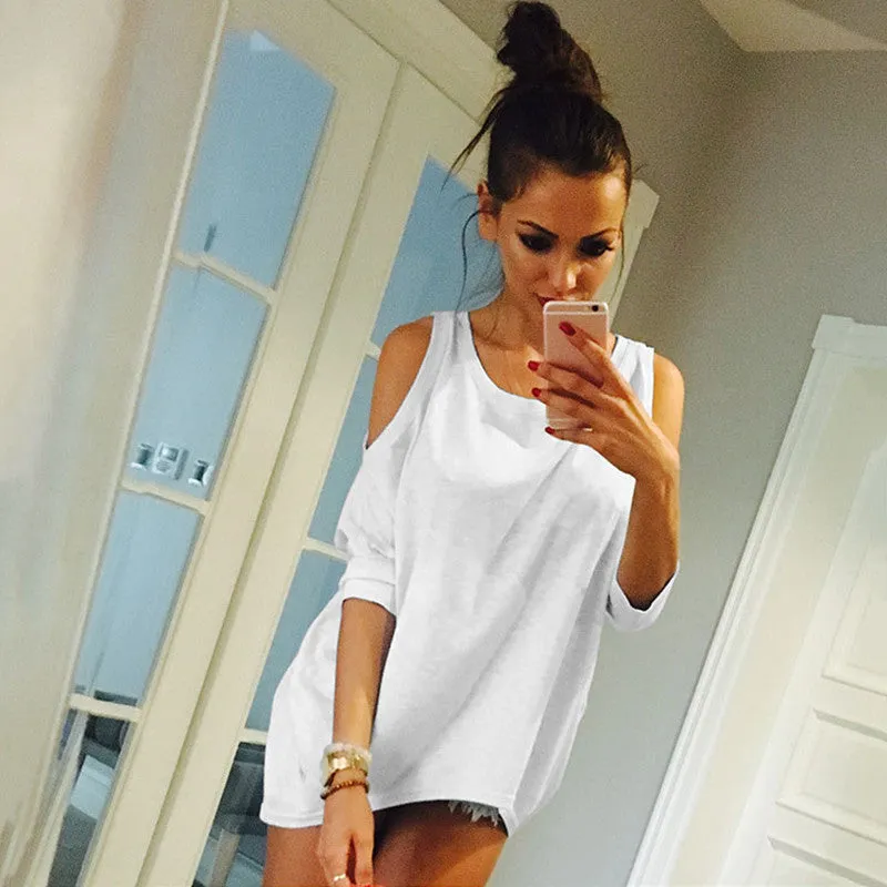 Off Shoulder Loose Shirt