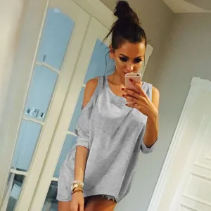 Off Shoulder Loose Shirt
