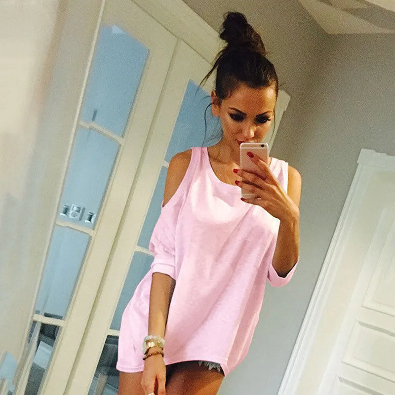 Off Shoulder Loose Shirt