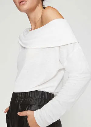 Off Shoulder Tee (Salt White)