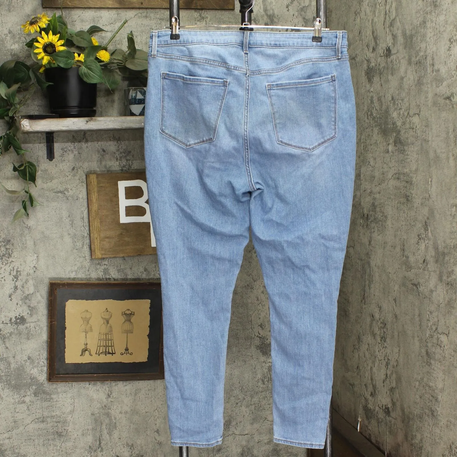 Old Navy Womens High-Rise Super Skinny Jeans 16705917abbe48 Light Blue 18