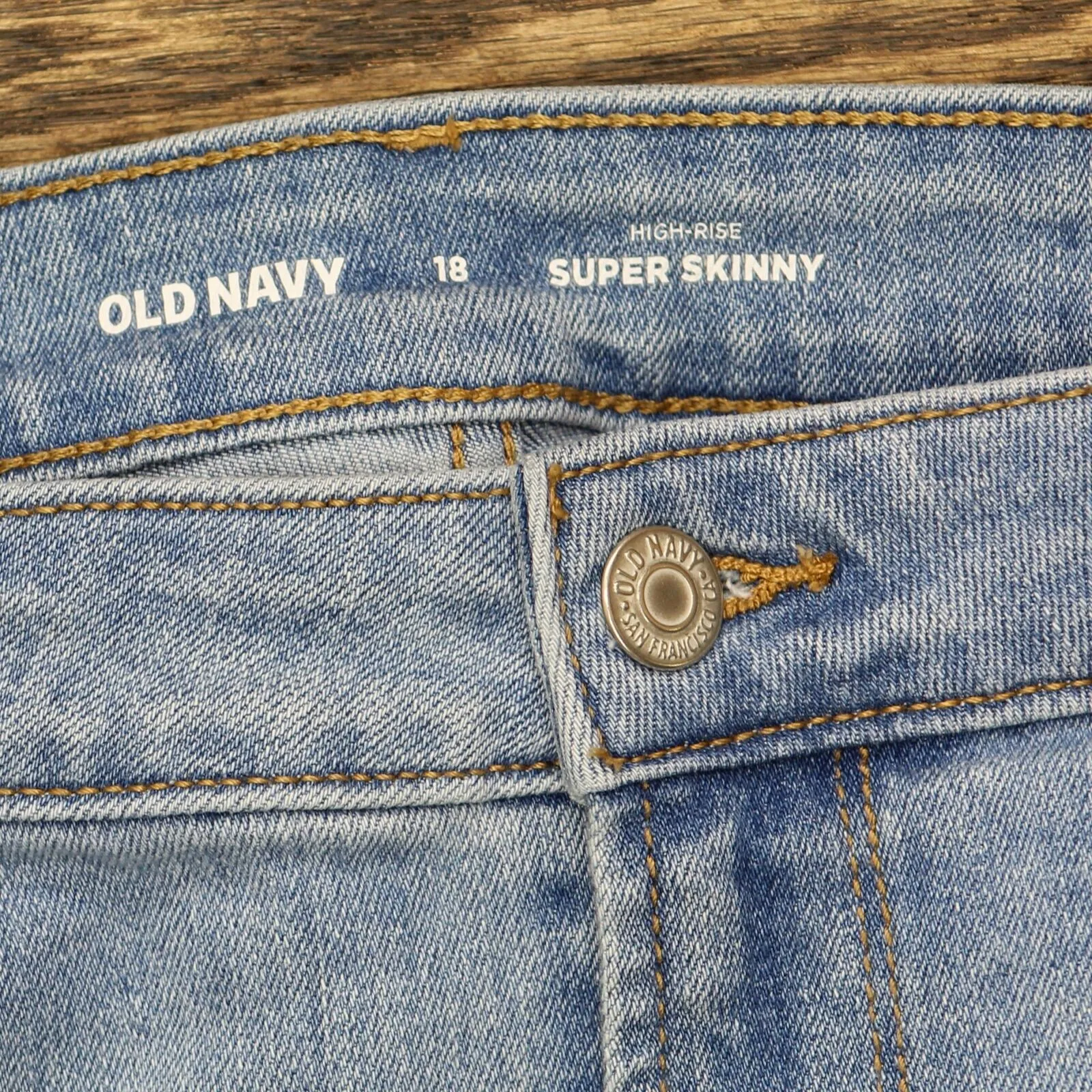 Old Navy Womens High-Rise Super Skinny Jeans 16705917abbe48 Light Blue 18