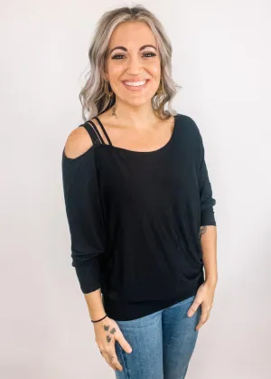 One Shoulder Knit Top
