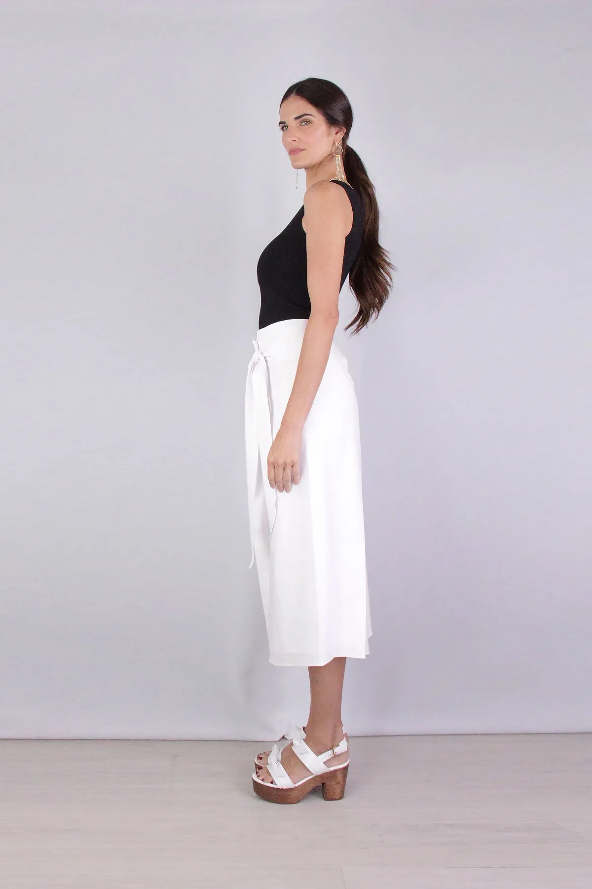 One Shoulder Tank in Black