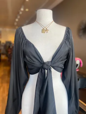 Open Back Tye Crop