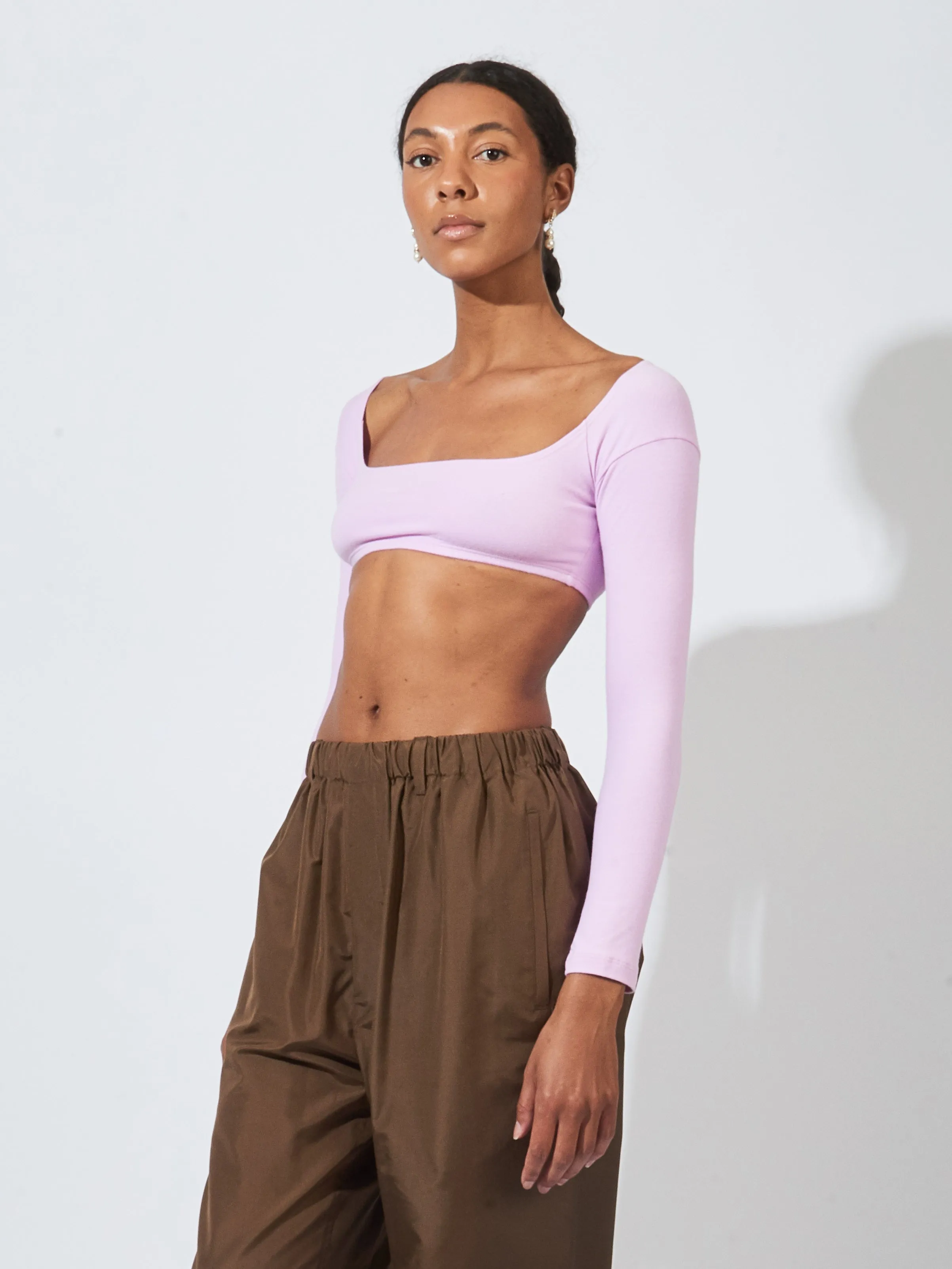 Orchid El Tigre Chiquito L/S Crop Top