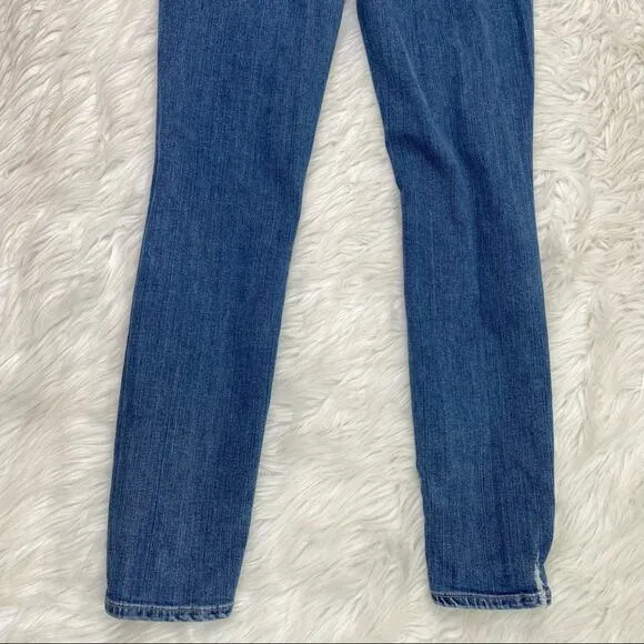 Paige Denim Women's Verdugo Ultra Skinny Jeans Blue Size 29 Distressed