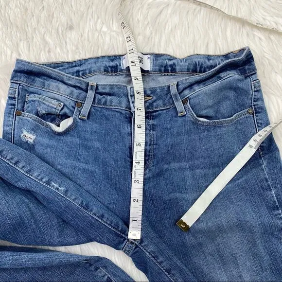 Paige Denim Women's Verdugo Ultra Skinny Jeans Blue Size 29 Distressed