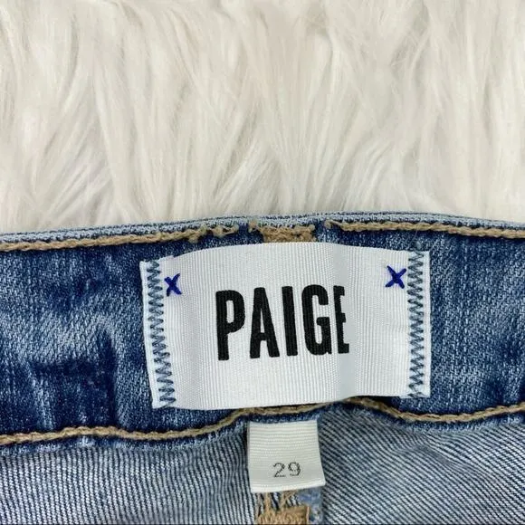 Paige Denim Women's Verdugo Ultra Skinny Jeans Blue Size 29 Distressed