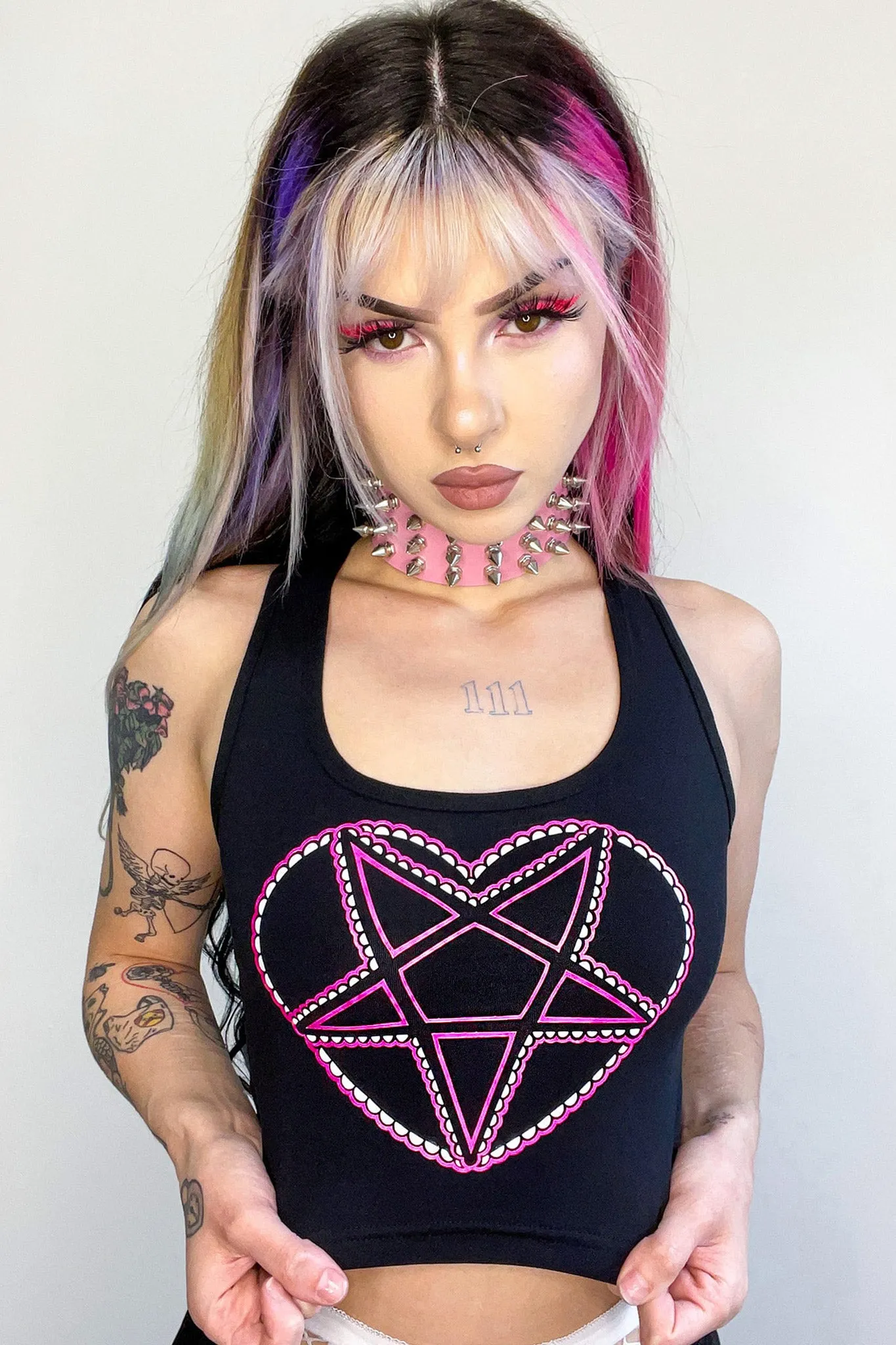 Pastel Goth Crop Tank Top