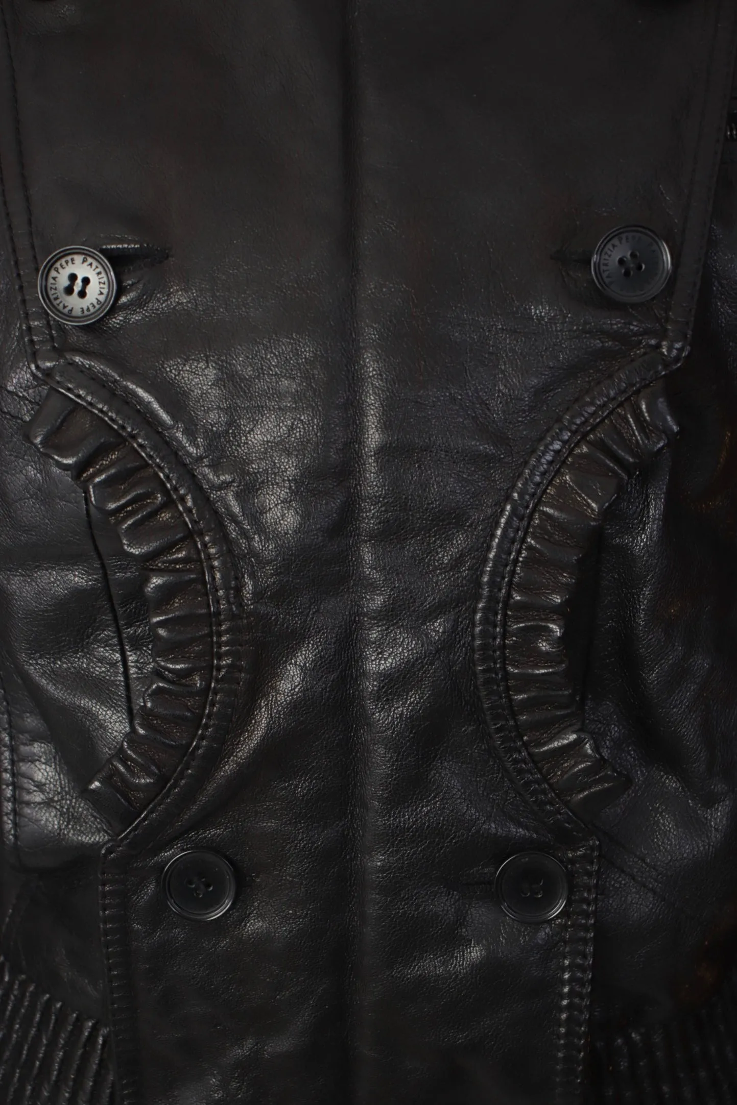 Patrizia Pepe Leather Moto Jacket