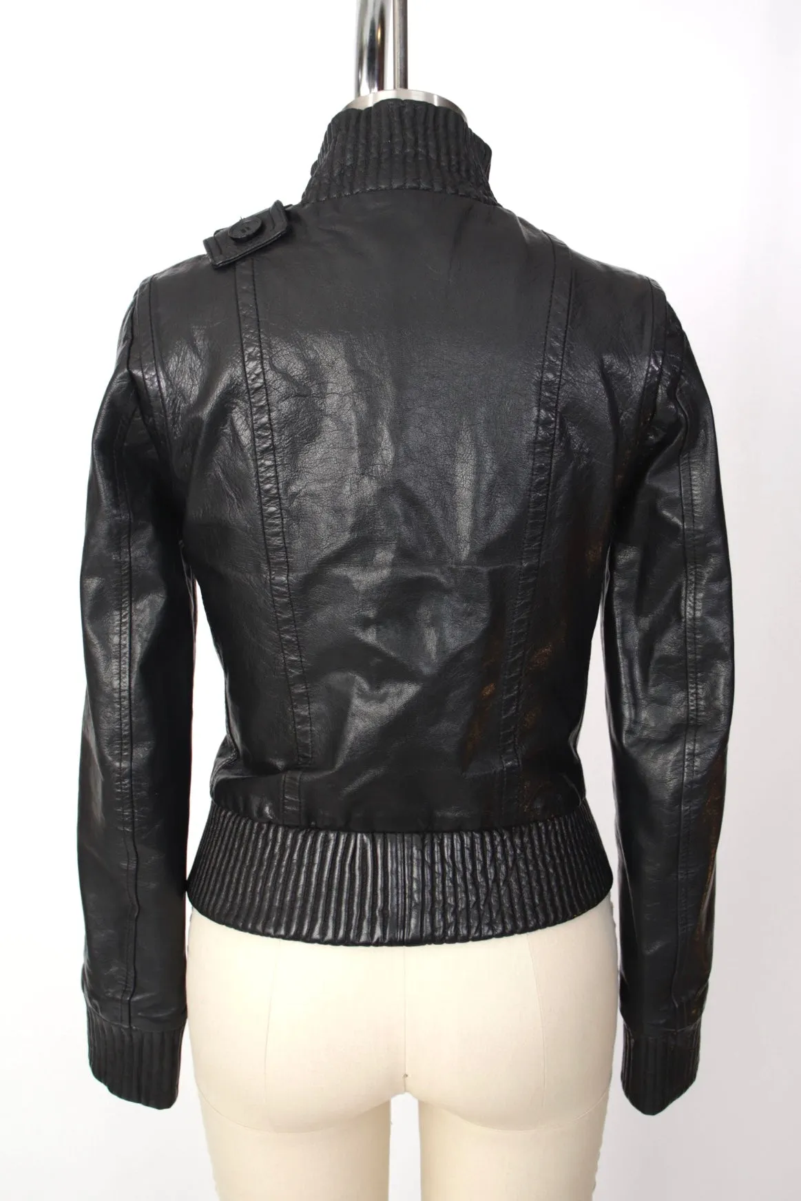 Patrizia Pepe Leather Moto Jacket