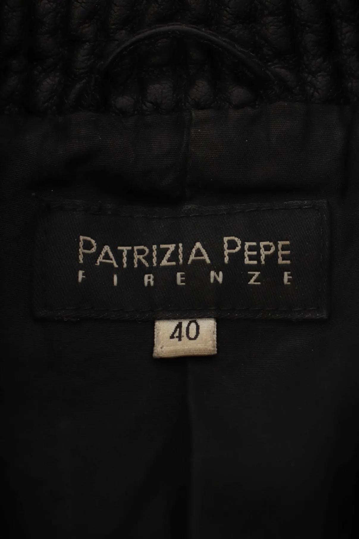 Patrizia Pepe Leather Moto Jacket