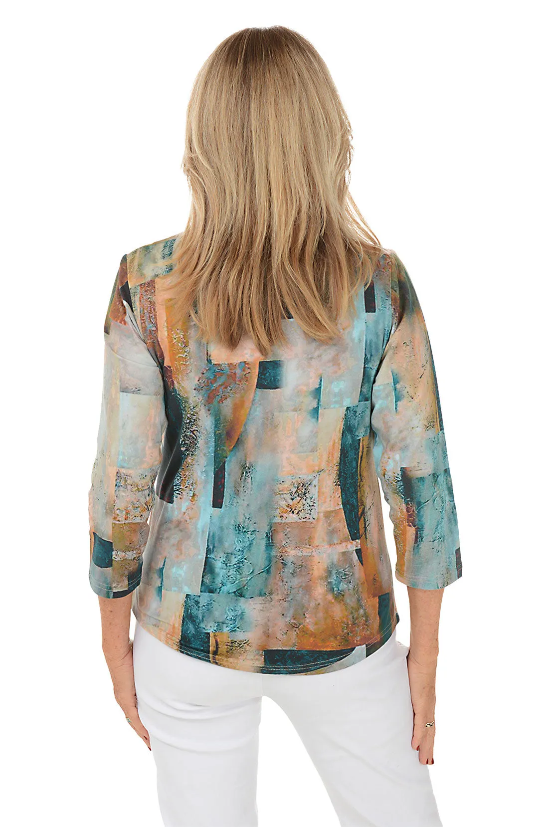 Petite Jaden Shoulder Panel Knit Top
