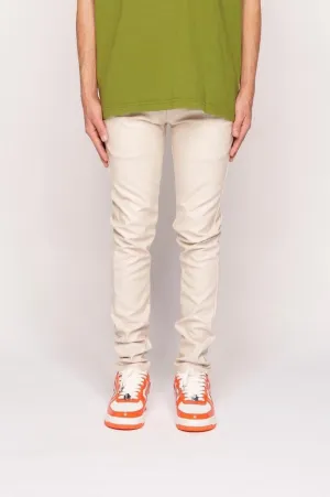 PHEELINGS Be the Change SKINNY LEATHER DENIM (CREAM)