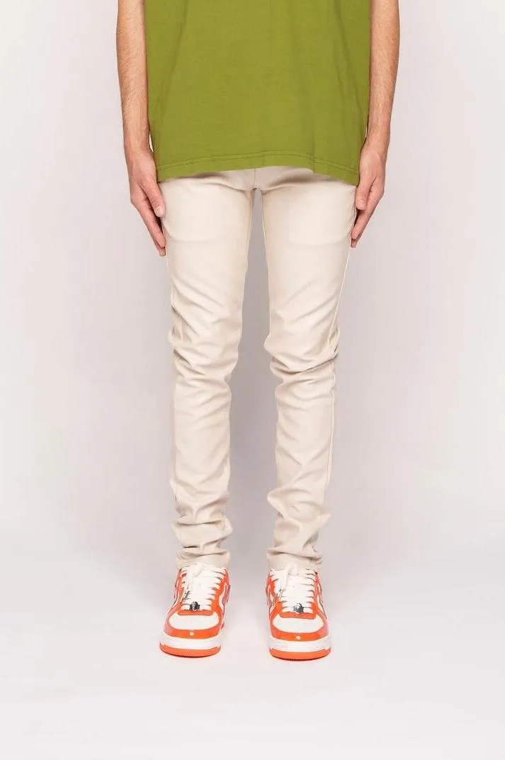 PHEELINGS Be the Change SKINNY LEATHER DENIM (CREAM)