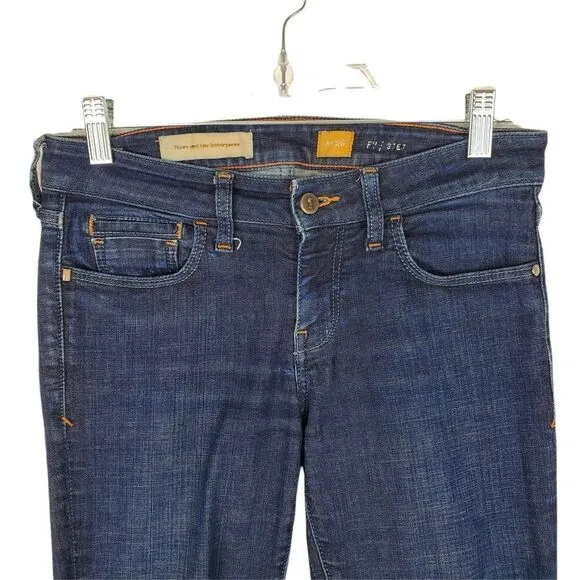 PILCRO AND THE LETTERPRESS ANTHROPOLOGIE Stet Skinny Jeans Dark Wash Denim 26
