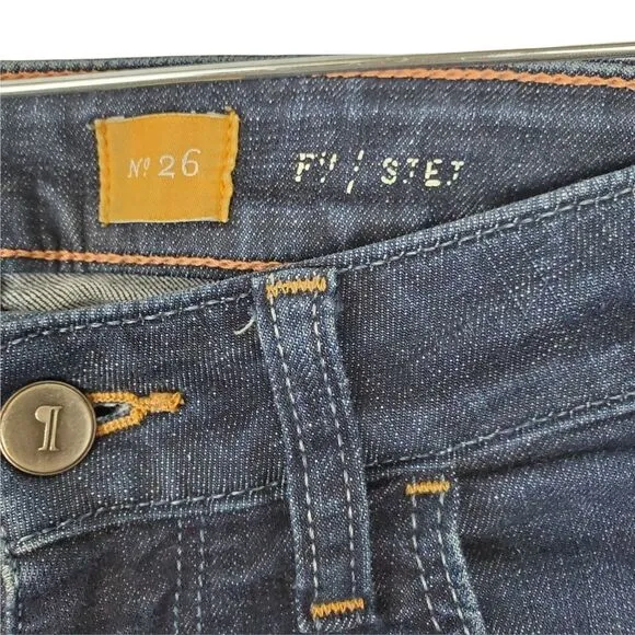 PILCRO AND THE LETTERPRESS ANTHROPOLOGIE Stet Skinny Jeans Dark Wash Denim 26
