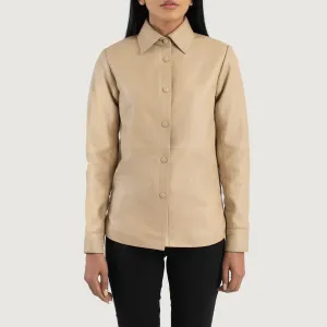 Pinnacle Leather Shirt Jacket