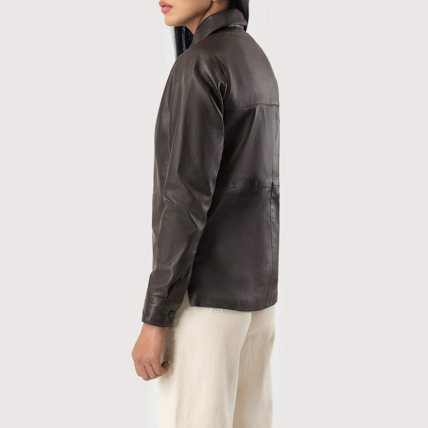 Pinnacle Leather Shirt Jacket