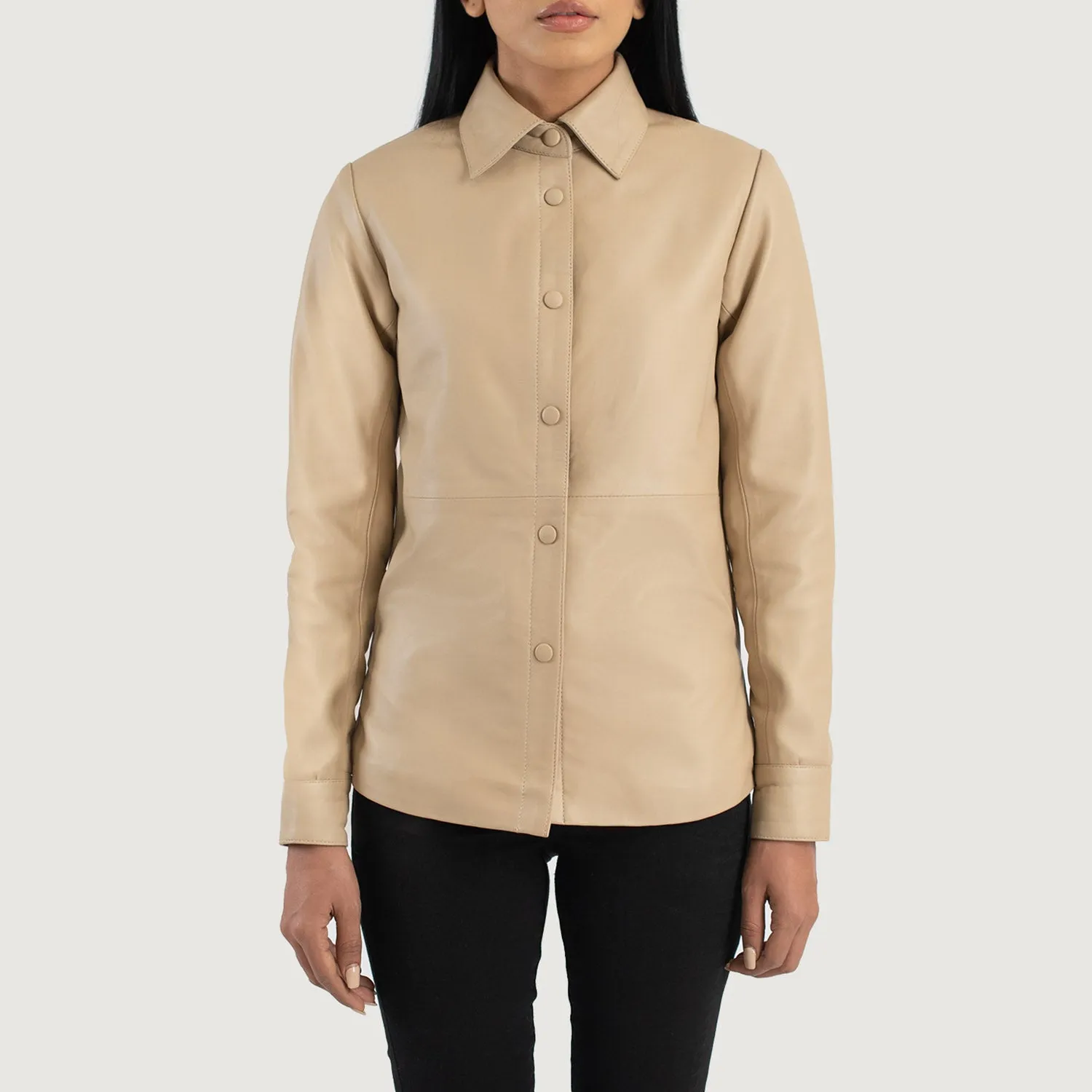 Pinnacle Leather Shirt Jacket