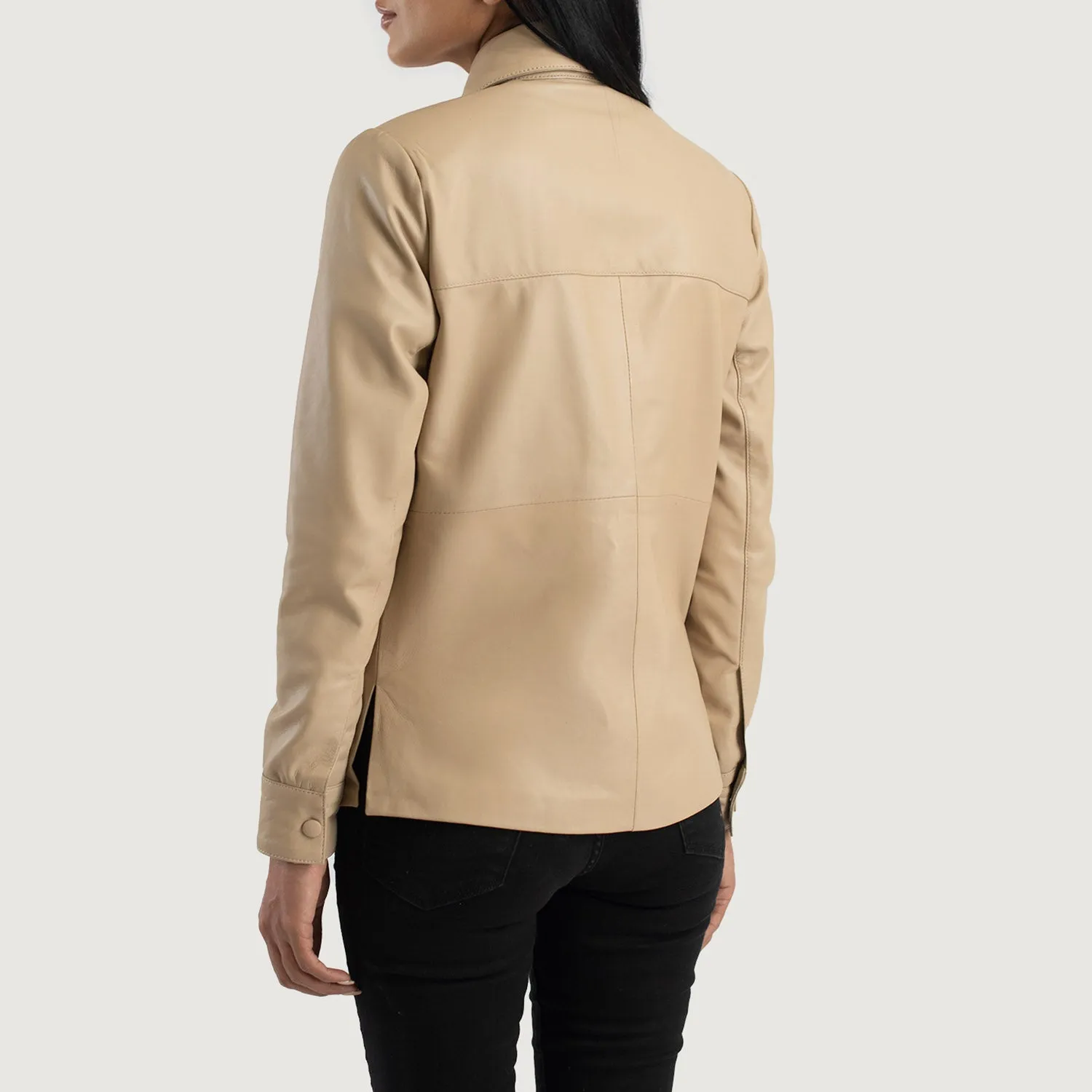 Pinnacle Leather Shirt Jacket