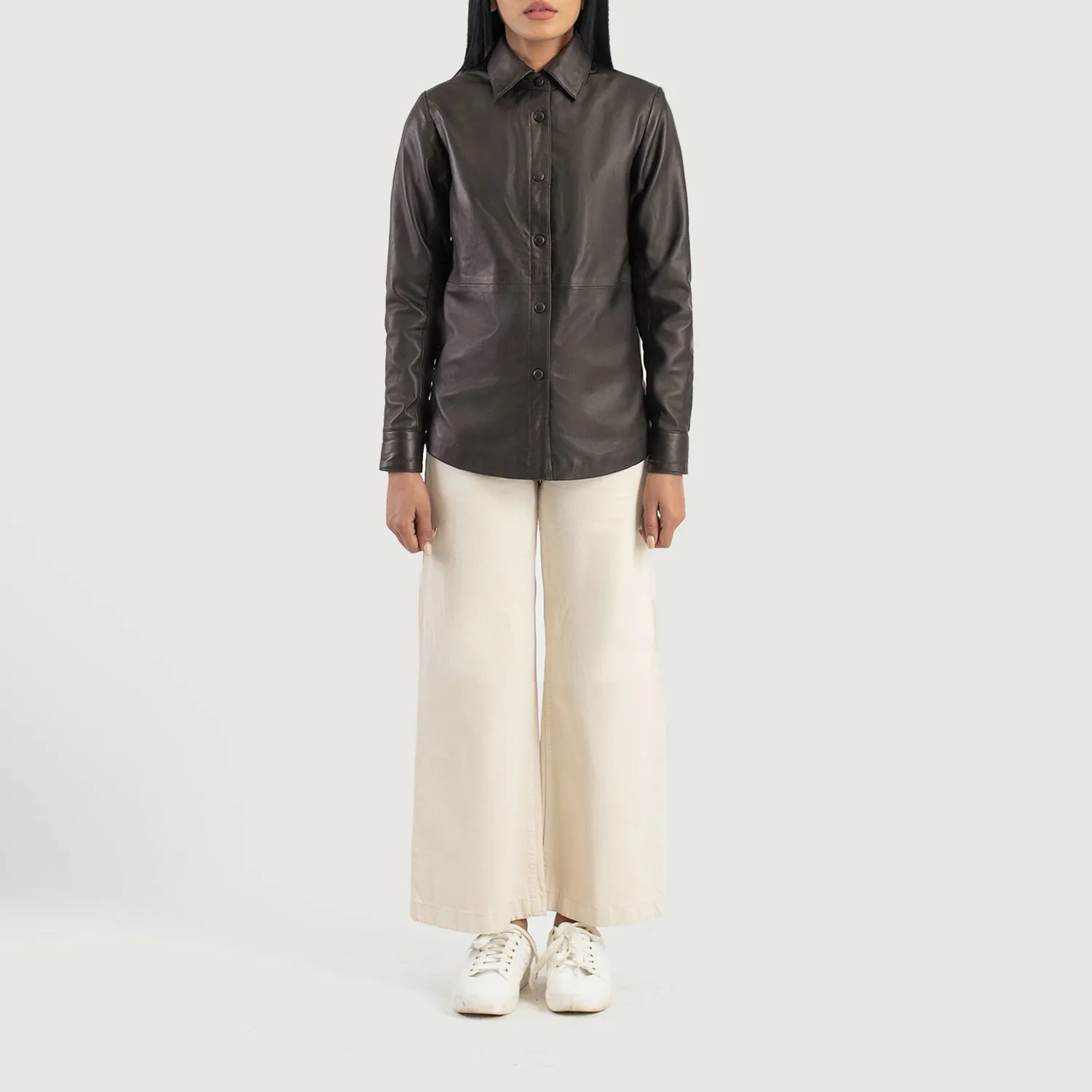 Pinnacle Leather Shirt Jacket