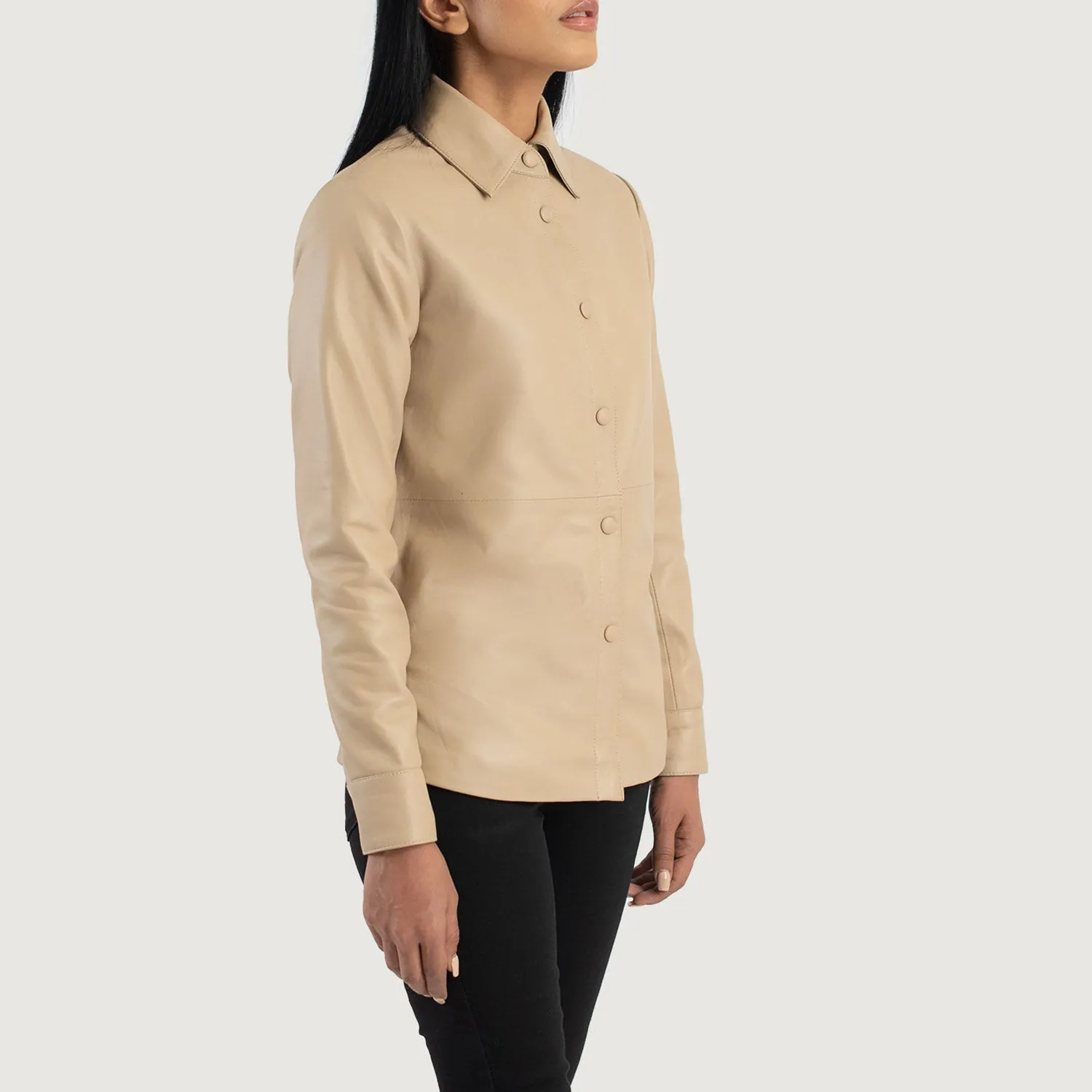 Pinnacle Leather Shirt Jacket