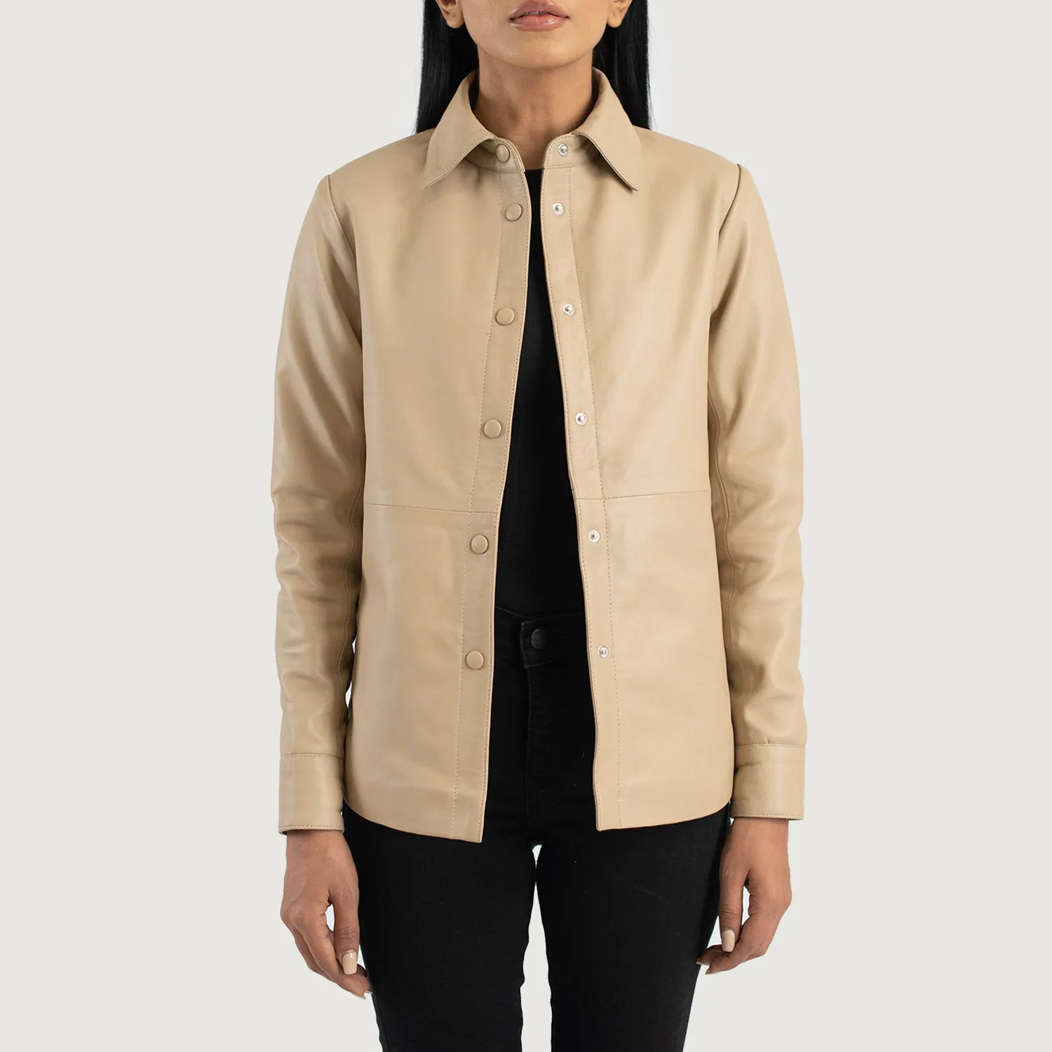 Pinnacle Leather Shirt Jacket
