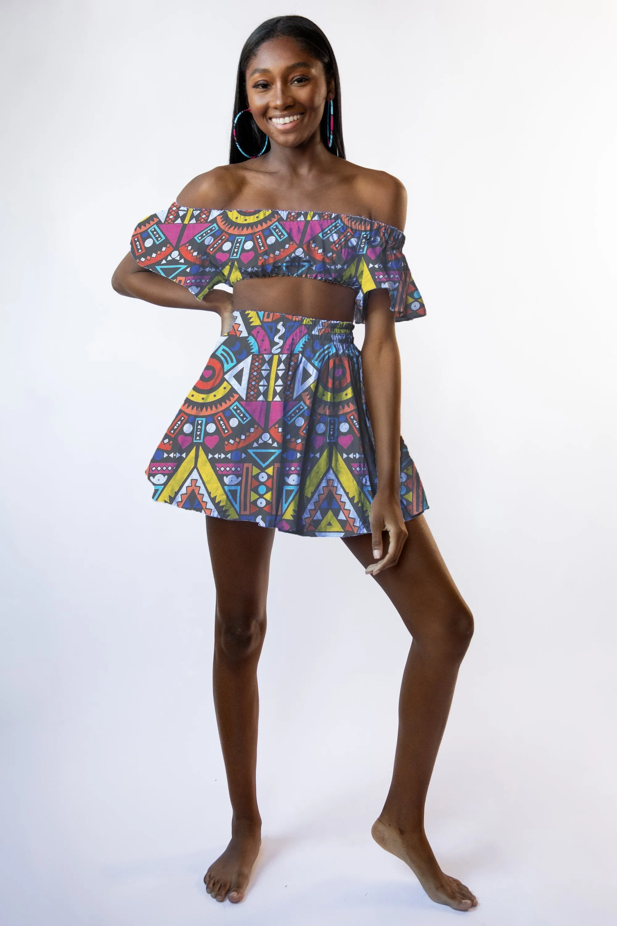 Pop Crop Short Sleeve Shirt