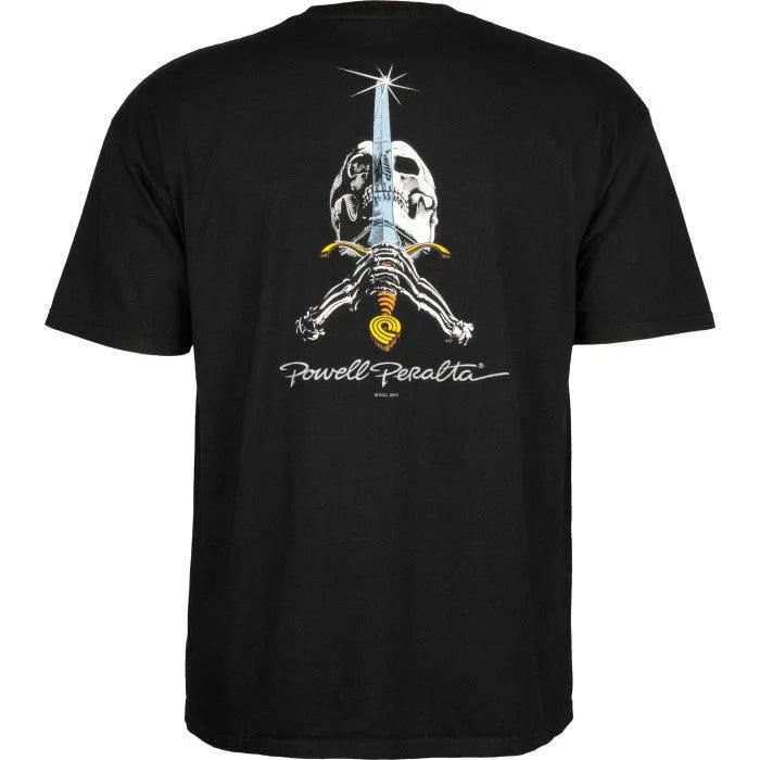 POWELL PERALTA Skull & Sword Tee Black