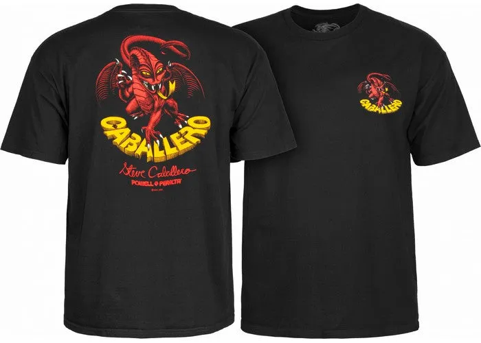 Powell Peralta Steve Caballero Classic Dragon II T-Shirt Black