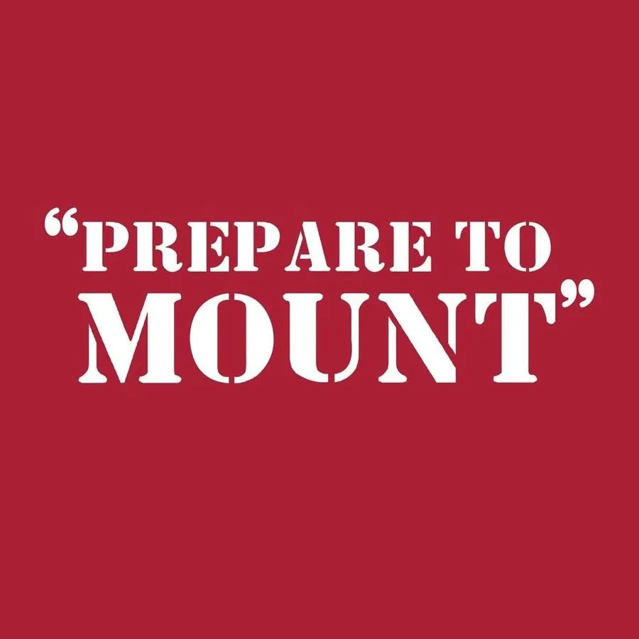Prepare To Mount T-Shirt - Red