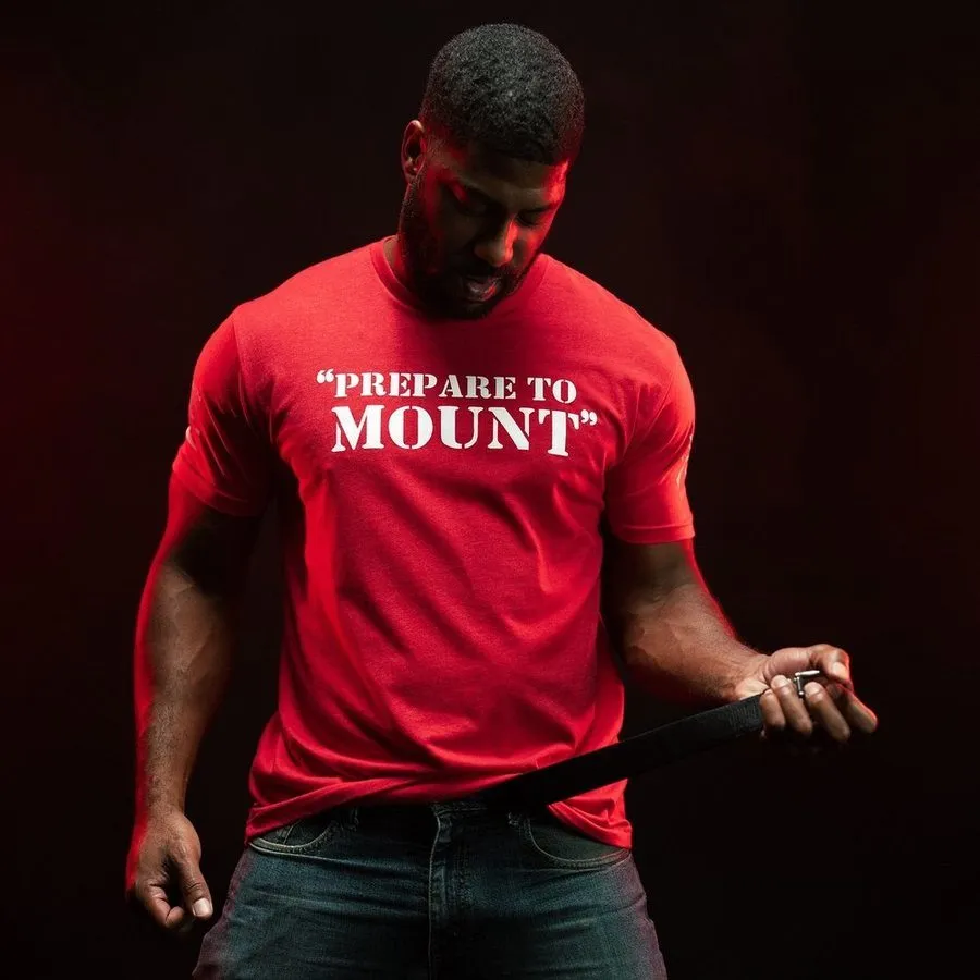 Prepare To Mount T-Shirt - Red