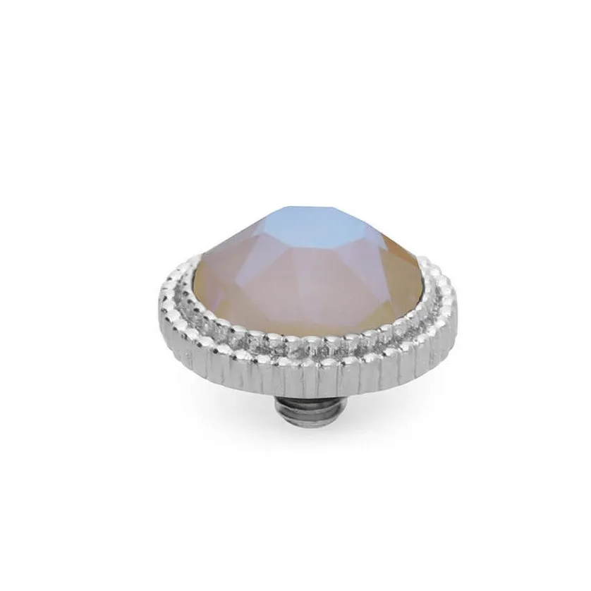 Qudo Fabero 10mm Silver Topper - Ivory Cream Delite