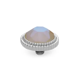 Qudo Fabero 10mm Silver Topper - Ivory Cream Delite