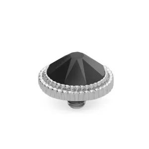 Qudo Fabero 10mm Silver Topper - Jet
