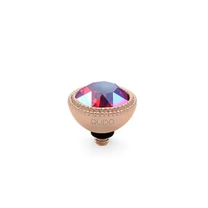Qudo Fabero 11mm Rose Gold Topper - Light  Siam Shimmer
