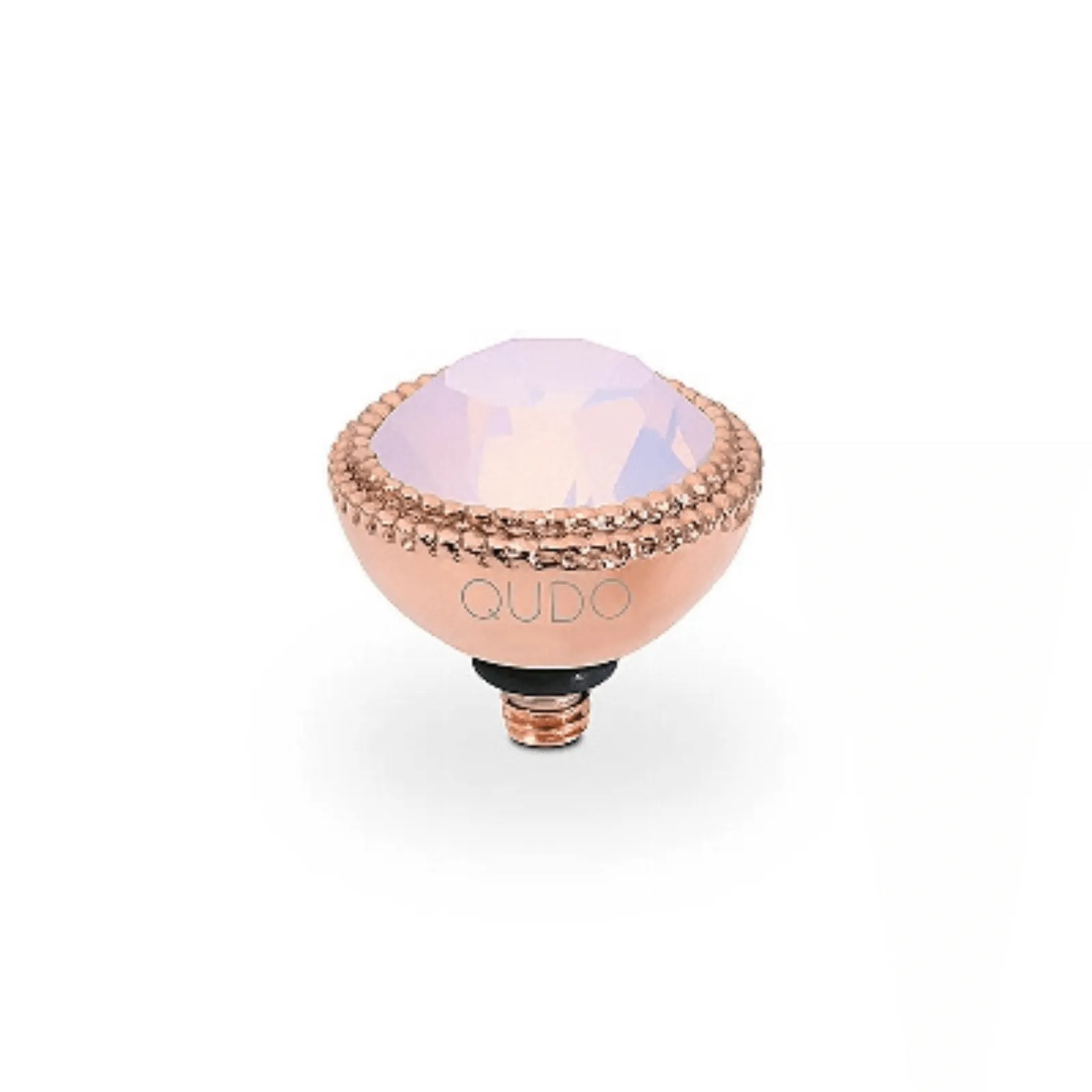 Qudo Fabero 11mm Rose Gold Topper - Rose Opal