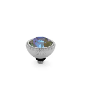 Qudo Fabero 11mm Silver Topper - Army Green Delite