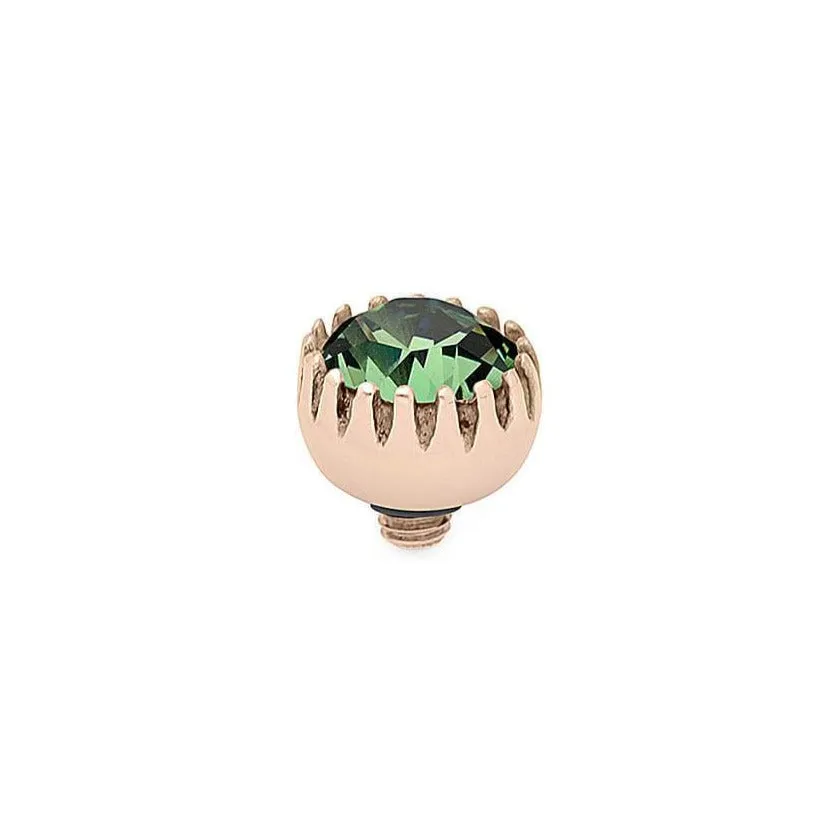 Qudo London 8mm Rose Gold Topper - Erinite