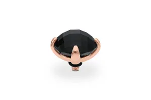Qudo Seano 13mm Rose Gold Topper - Jet