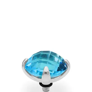 Qudo Seano 13mm Silver Topper - Aqua