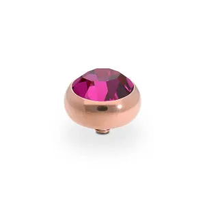 Qudo Sesto 10mm Rose Gold Topper - Fuchsia